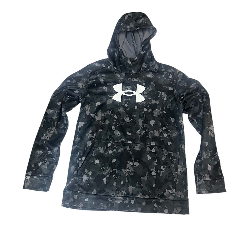 Under Armour Boys Youth Armour Fleece Big Logo Printed Camo Hoodie
